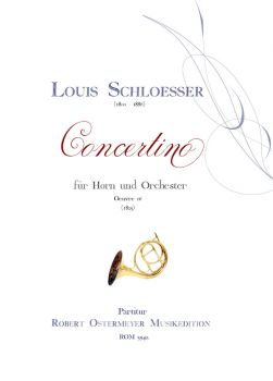 Schloesser, Louis - Concertino für Horn
