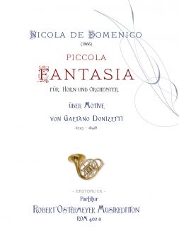 Domenico, Nicola de - Piccola Fantasia for Horn and Orchestra