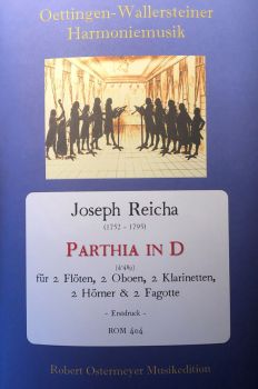 Reicha, Joseph - Parthia in D (4°489) für 2 Flöten, 2 Oboen, 2 Klarinetten, 2 Hörner & 2 Fagotte
