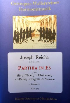 Reicha, Joseph - Parthia in Es (4°494) für 2 Oboen, 2 Klarinetten, 2 Hörner, 2 Fagotte und Kontrabass
