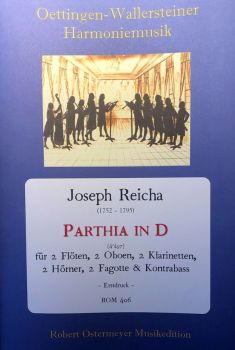 Reicha, Joseph - Parthia in D (4°497) for 2 Flutes, 2 Oboes, 2 Clarinets, 2 Horns, 2 Bassoons & Double Bass