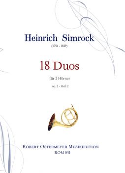 Simrock, Heinrich - 18 Duos für 2 Hörner op.2 Suite 2
