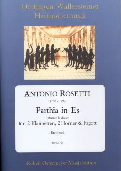Rosetti, Antonio - Parthia in Es für 2 Klarinetten, 2 Hörner und Fagott  (RWV B deest.)