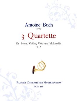 Buch - 3 Quartette für Horn, Violine, Viola und Violoncello
