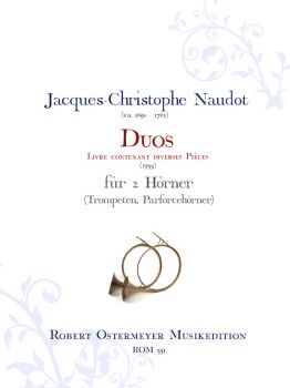 Naudot, Jacques-Christophe - Duos für 2 Hörner (Parforcehorn, Trompete)