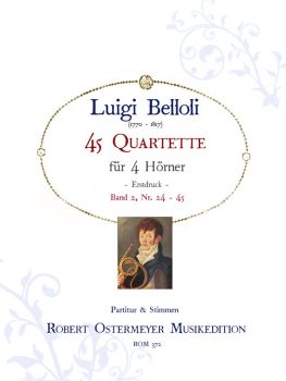 Belloli, Luigi - 45 Quartette für 4 Hörner , Band 2 Nr. 24 - 45