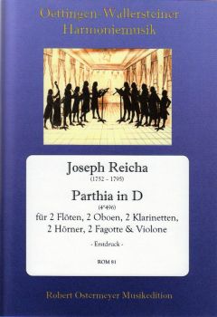 Reicha, Joseph - Parthia in D  for 2 Flutes, 2 Oboes, 2 Clarinets, 2 Horns and  2 Bassoons & Basso (4°496)