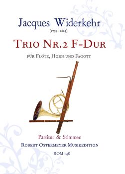 Widerkehr, Jacques - Trio Nr.2 F-major for Flute, Horn and Bassoon