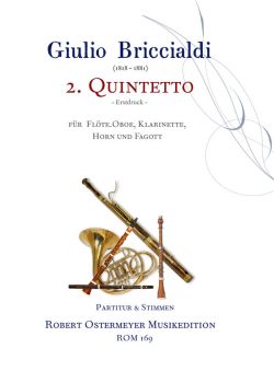 Briccialdi, Giulio - 2. Quintetto op.132 für Flöte, Oboe, Klarinette, Horn & Fagott
