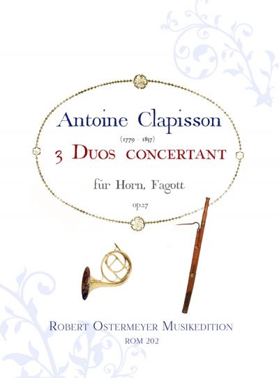 Clapisson, Antoine - 3 Duos conc. op.27 für Horn und Fagott