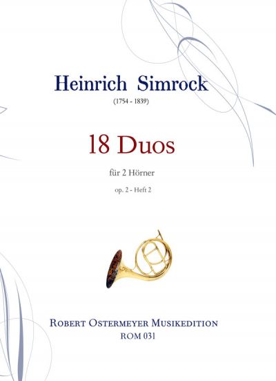 Simrock, Heinrich - 18 Duos for 2 Horns op.2 Suite 2
