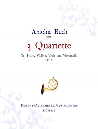 Buch - 3 Quartette für Horn, Violine, Viola und Violoncello