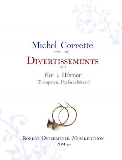 Corrette, Michel - Divertissements op.7 for 2 Horns (hunting horn, trumpet)