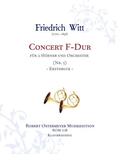 Witt, Friedrich - Concerto for 2 Horns F Major (No.5)